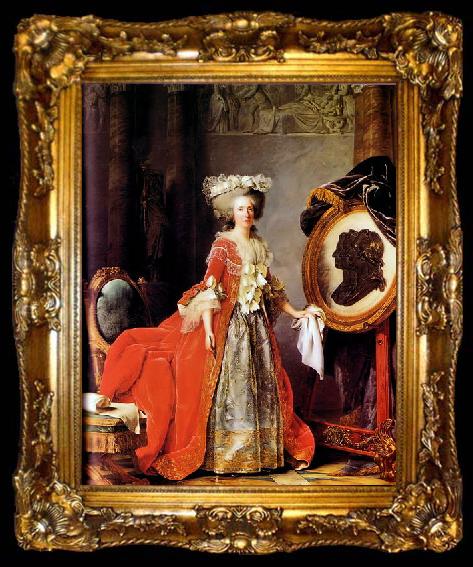 framed  Labille-Guiard, Adelaide Portrait of Madame Adelaide, ta009-2